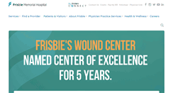 Desktop Screenshot of frisbiehospital.com